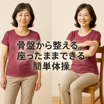 『骨盤から整える。座ったままできる簡単体操』